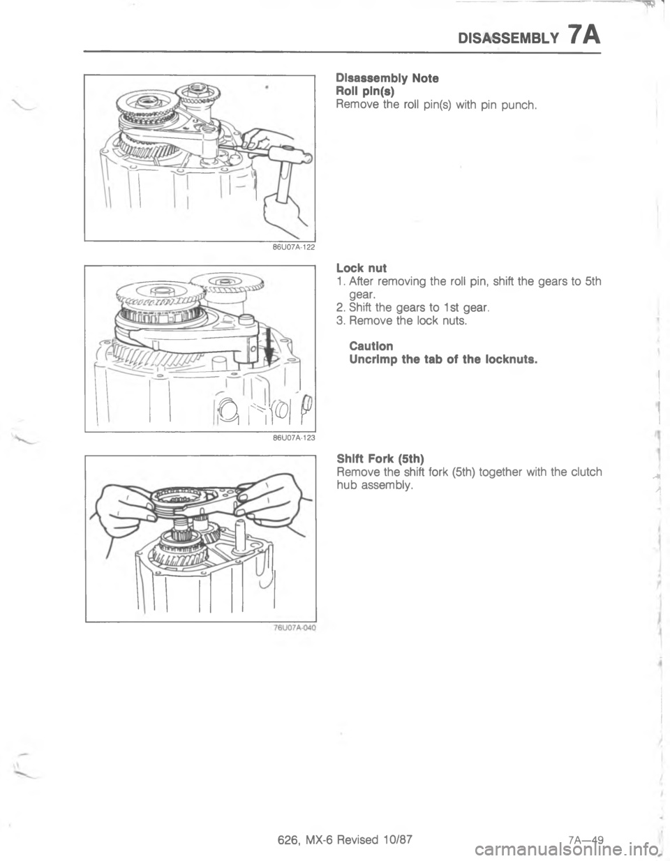 MAZDA MX-6 1988  Workshop Manual     
,73

4
 %


;
H

G
<
1
4&
#
<;<$D 