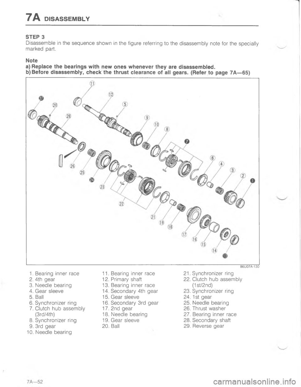 MAZDA MX-6 1988  Workshop Manual 7,7
,		



1
23

;
;
H
2
G
C;
<
D
;
2H

;;
 