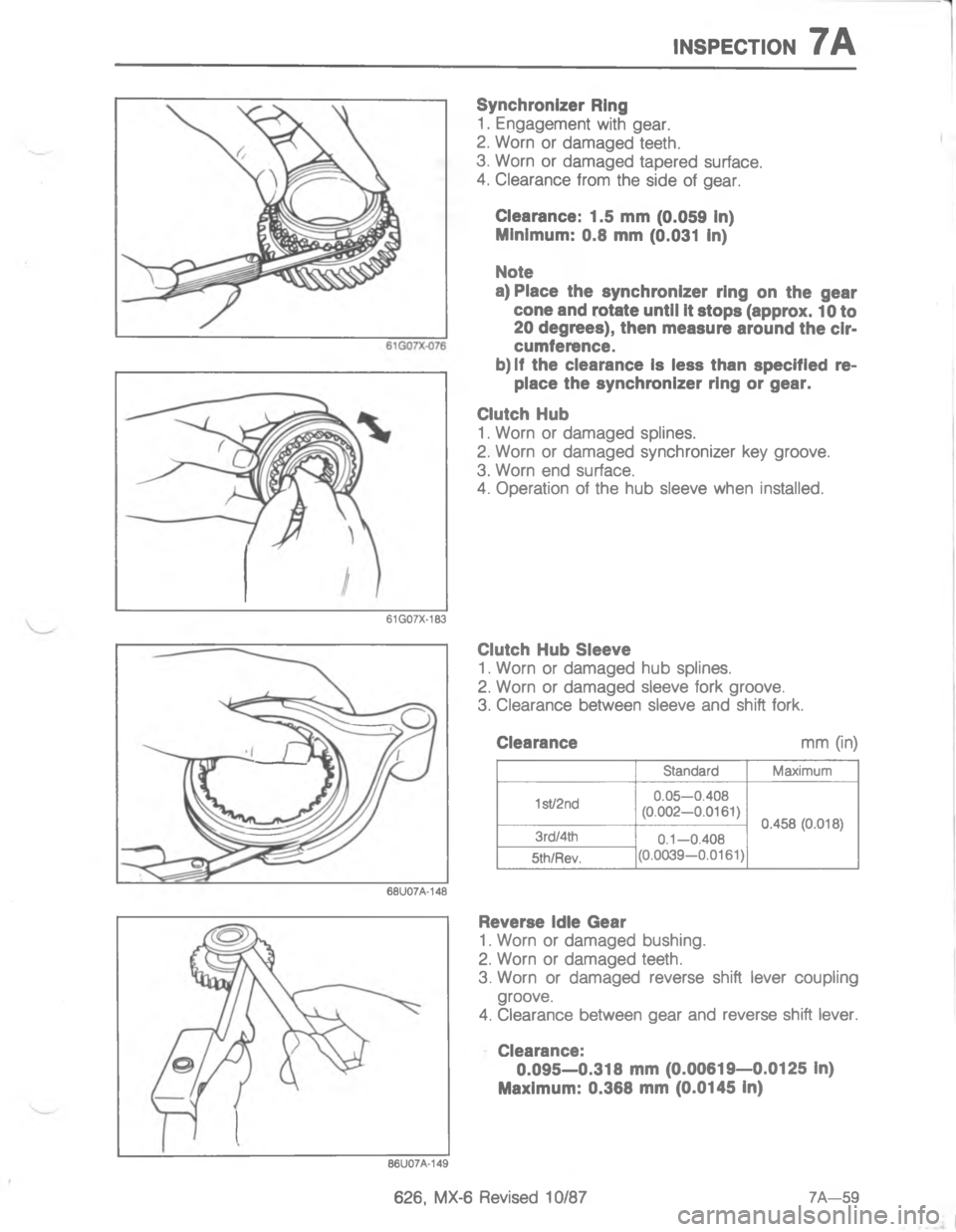 MAZDA MX-6 1988  Workshop Manual )7-5(#/)7

;
H
G




#
-
#
1



;
H
G
<


;
H

7
=
2
=
H
=
2
C
<


;
H
&
G

-

<;<$D 