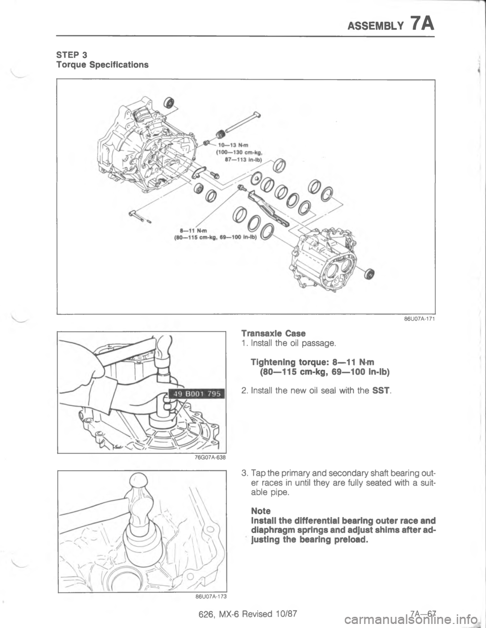 MAZDA MX-6 1988  Workshop Manual 7758.67

<



4@
;
D
H

!



P
<D 