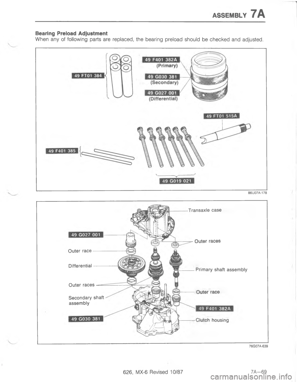 MAZDA MX-6 1988  Workshop Manual 7758.67:

GG
GG

G
/
,
/
7

G
/
-
/
G
\(
D<;<$D 