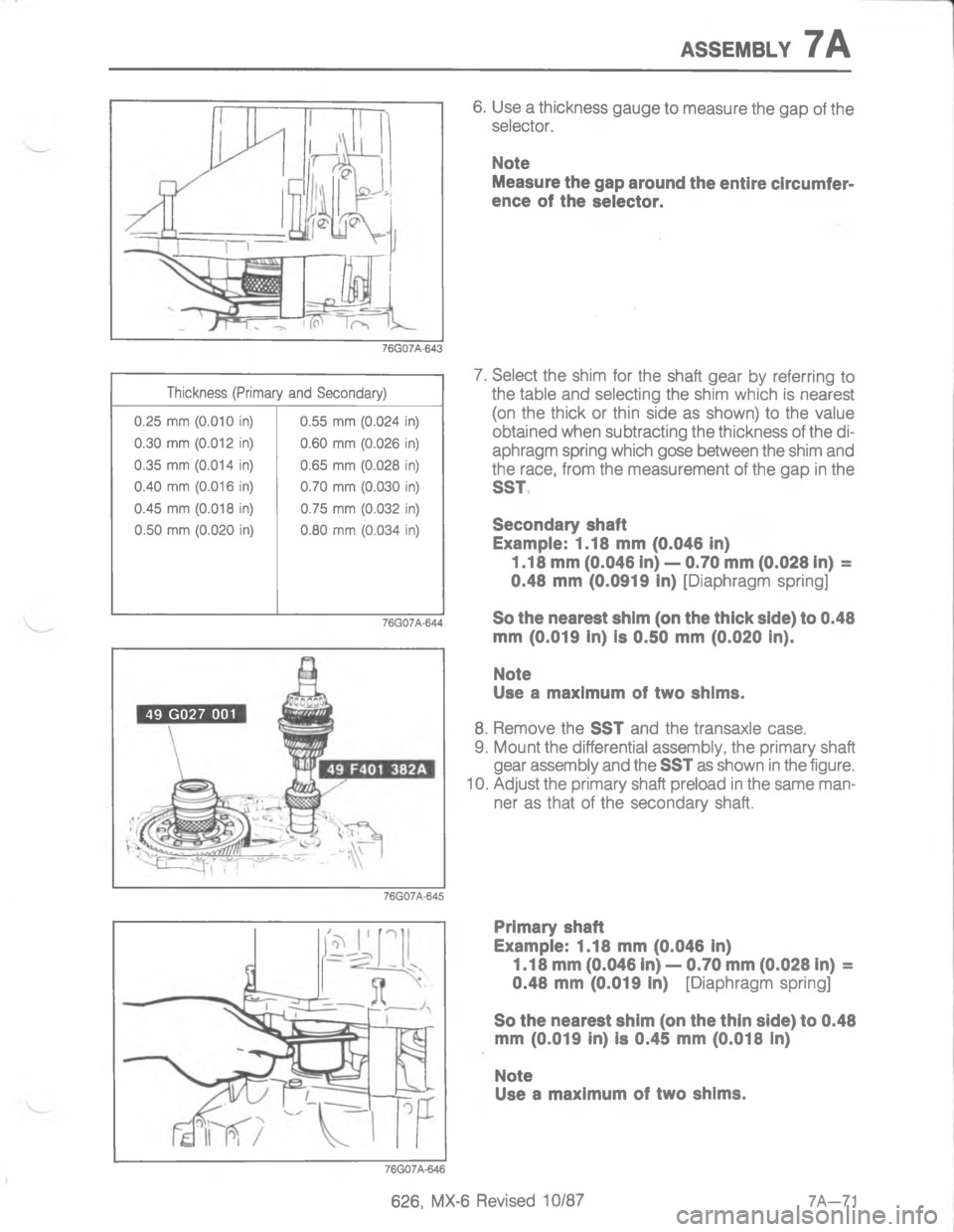 MAZDA MX-6 1988  Workshop Manual 7758.67D<
	

"
"
#
=
=
=
=
=
==
=
=
=
=
=
D
D<D

2






/>/
-m,

&&

=





 

/>/
->m,

&

= G
D<<;D 