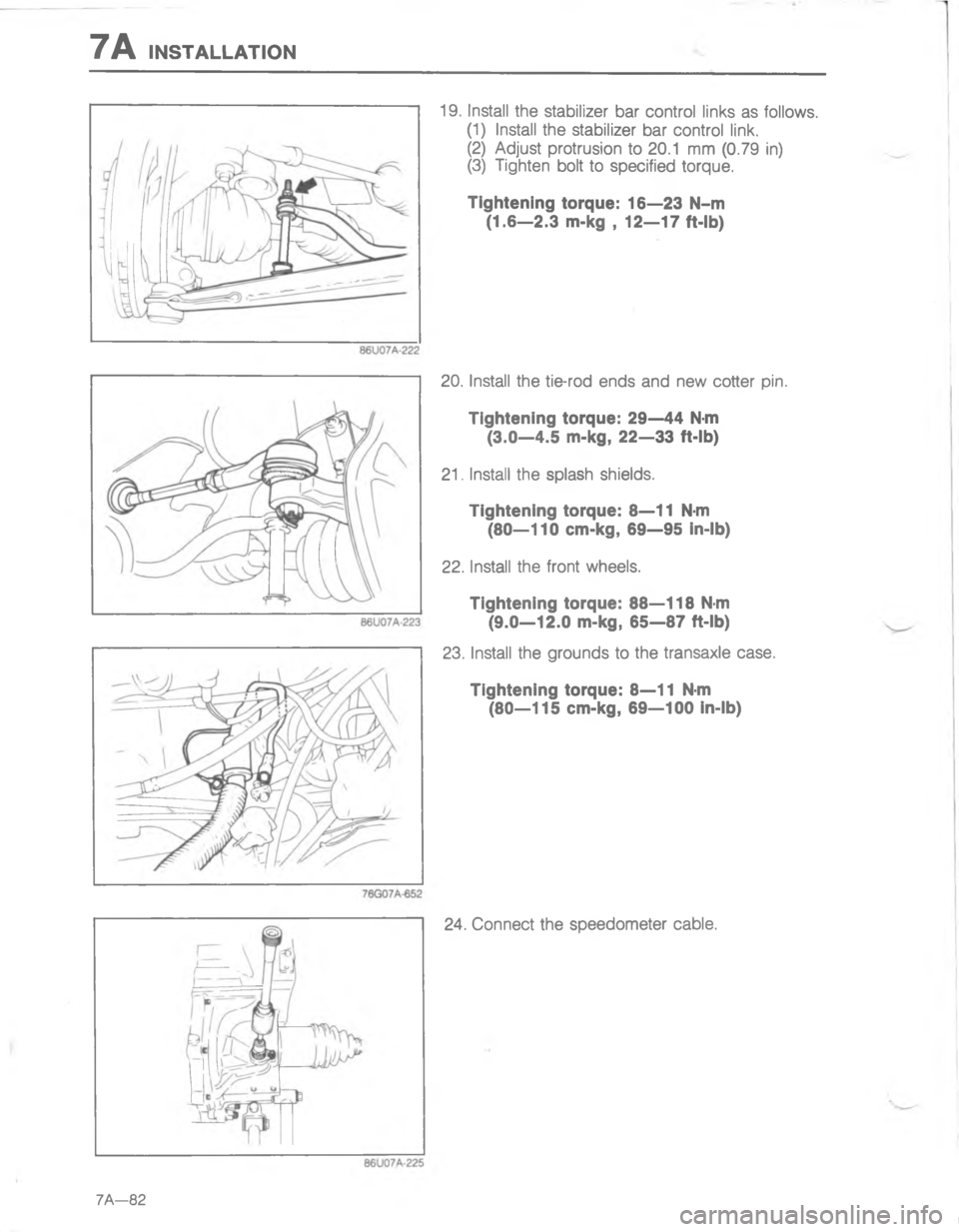 MAZDA MX-6 1988  Workshop Manual 7\)
2
2
2

4
;

4
;

4@
;

4
;

4
;D 