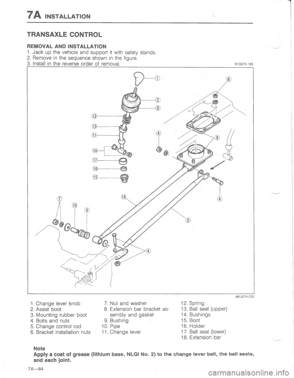 MAZDA MX-6 1988  Workshop Manual 7\)#
A	0

;
H

;
H
G
C
<D

	











	
D 