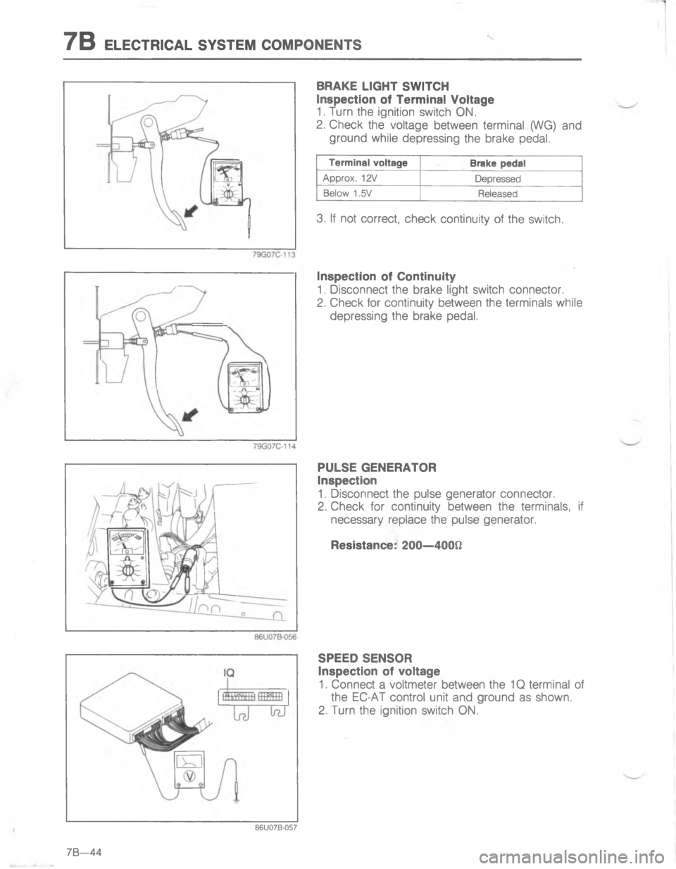 MAZDA MX-6 1988  Workshop Manual 7/5.&:


;


:
A
,
8
4
H


;

 


;






;D 