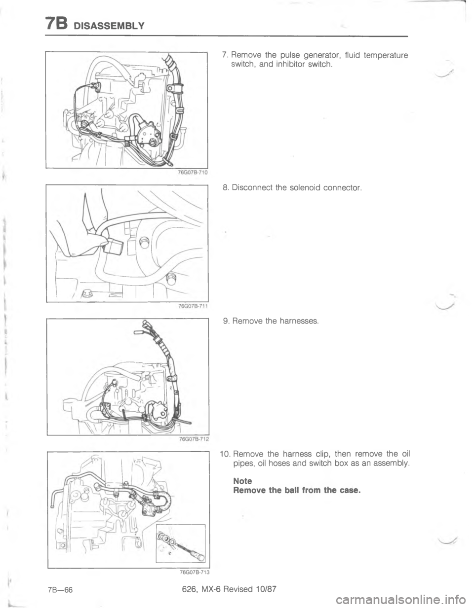 MAZDA MX-6 1988  Workshop Manual 7/,7D
	





DD<;< 