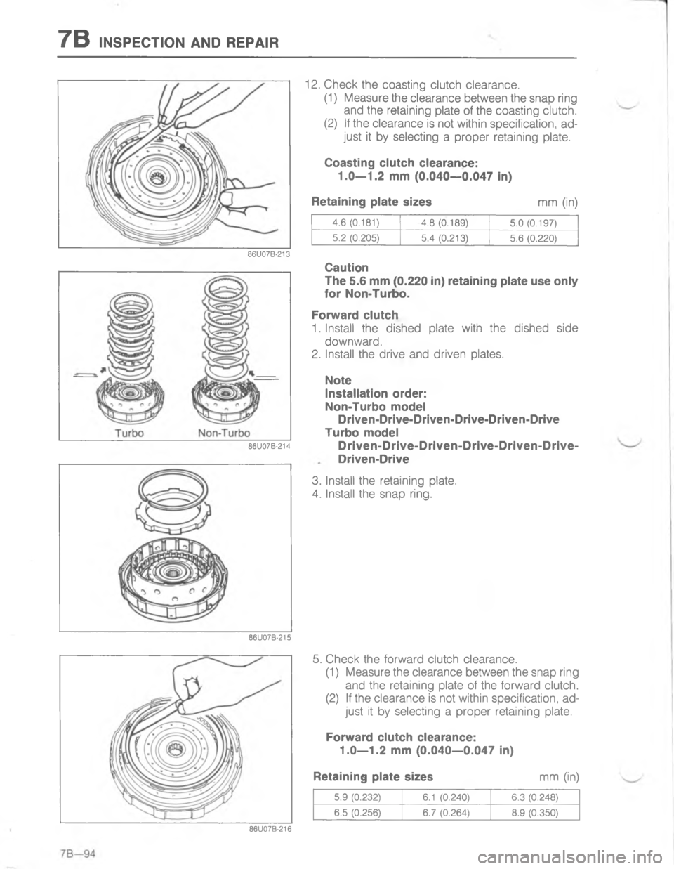 MAZDA MX-6 1988  Workshop Manual D8\)
2

2
W	

/

G
G
C
C

+
%



;







H
G
<
C
2

2
W

/

C
<
<
< 