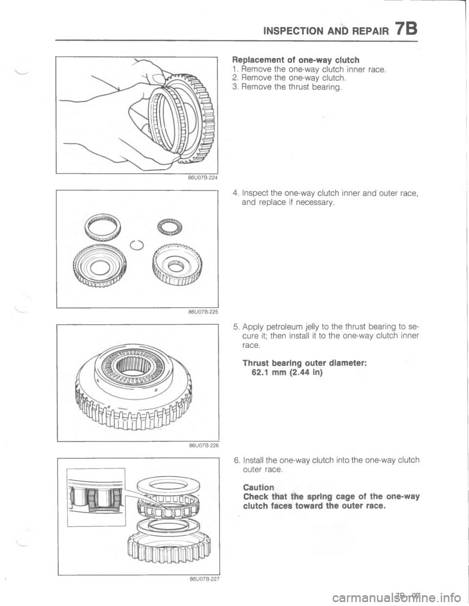MAZDA MX-6 1988  Workshop Manual )7-5(#/) ), 45-47

;
H
G


C





<



#D 