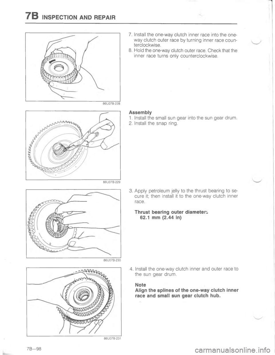 MAZDA MX-6 1988  Workshop Manual 7/\)D





	

;
H





G


	
 D 