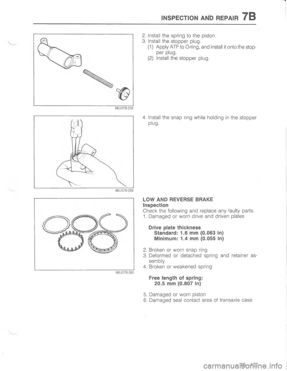 MAZDA MX-6 1988  Workshop Manual )7-5(#/) ), 45-47/; 	  	   	
H 	  	 
23  #E/$ 	 	%
 
2;3 	  	 