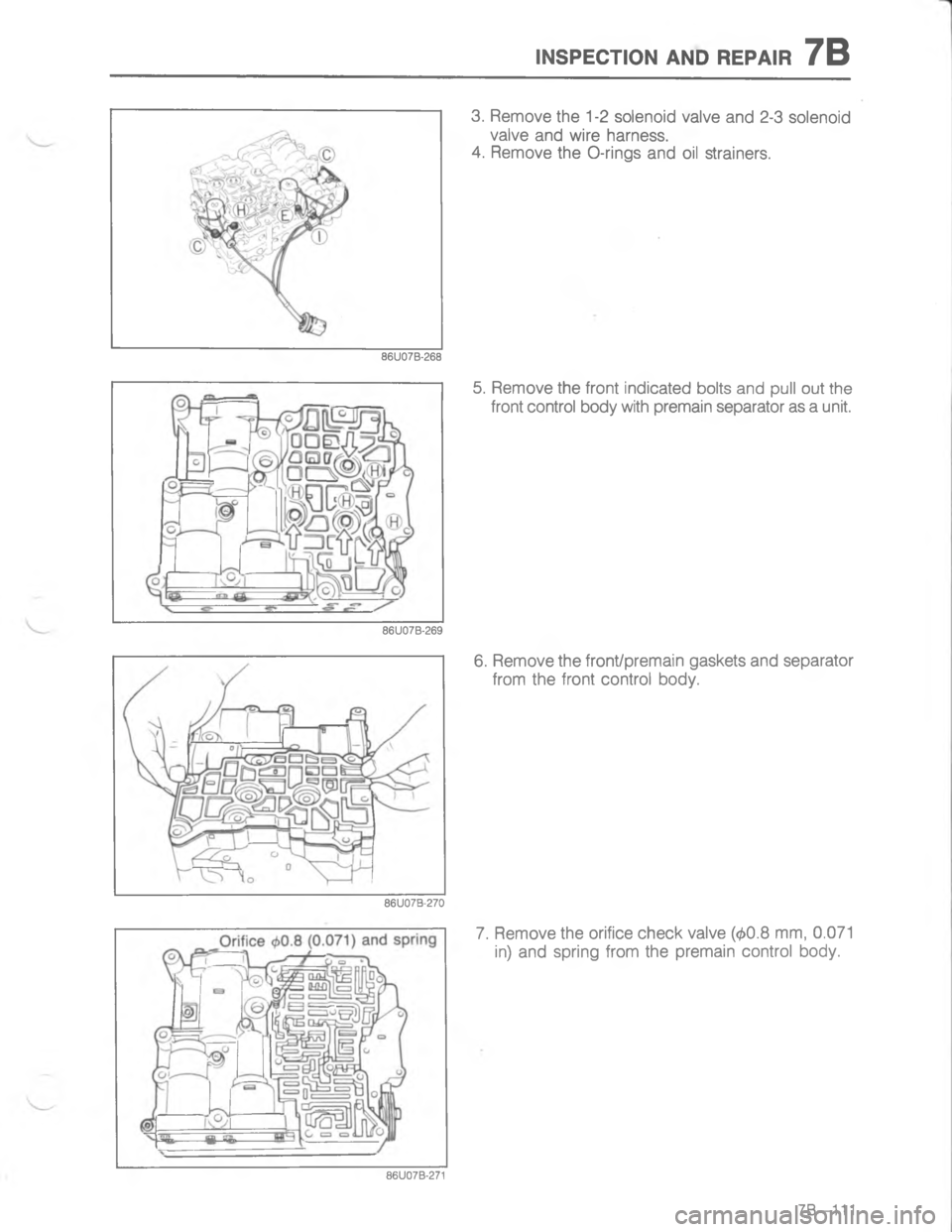 MAZDA MX-6 1988  Workshop Manual )7-5(#/) ), 45-47H
&&
G

C


<


D
D 