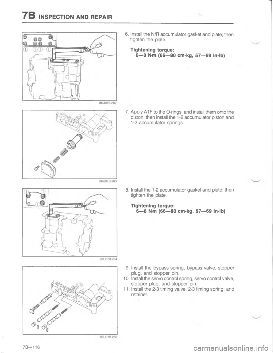 MAZDA MX-6 1988  Workshop Manual 7/<


<
D





<

$

	

D 