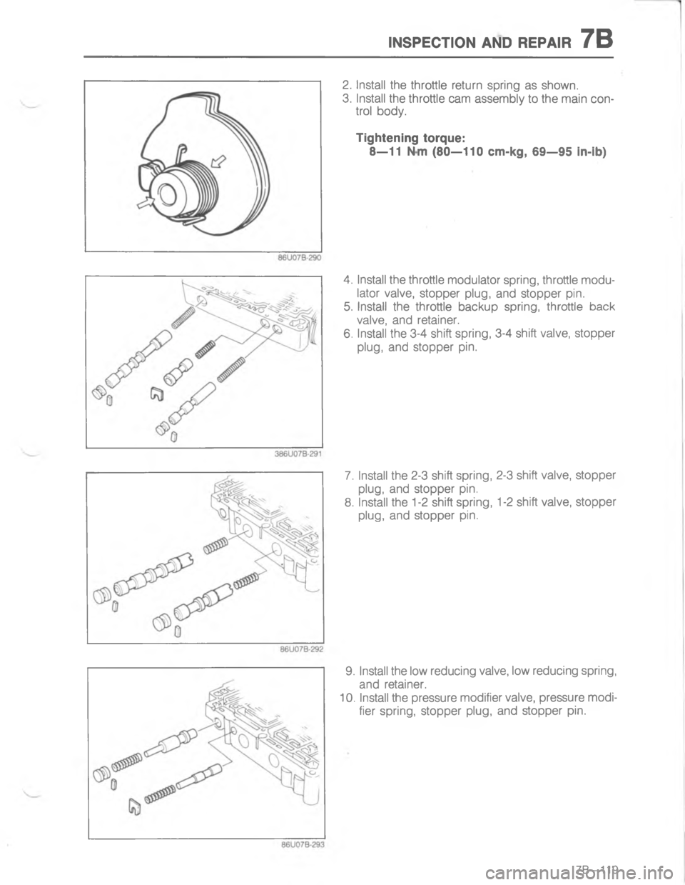 MAZDA MX-6 1988  Workshop Manual )7-5(#/) ), 45-47;
H


@B
G

C
&
<

D


$



D 