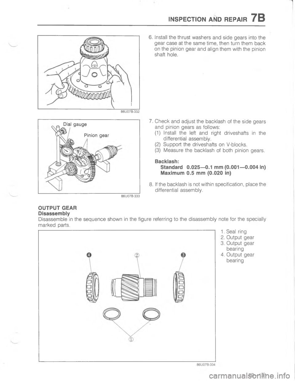 MAZDA MX-6 1988  Workshop Manual )7-5(#/) ), 45-47/,   
-  <


	
D

2

2
2
:





= =

,			


;
H
!
G
!D 