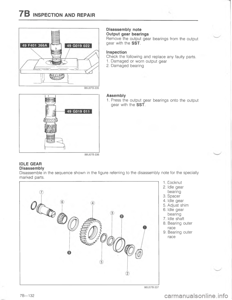 MAZDA MX-6 1988  Workshop Manual 7/-


4


\(

;
	




,		


;
!
H
G
C
<
!
D



<D 