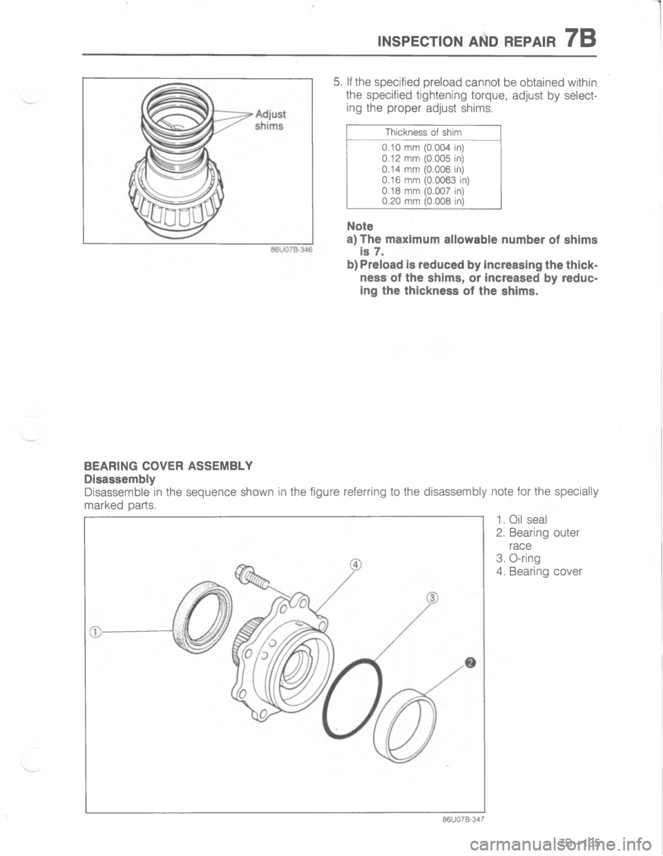MAZDA MX-6 1988  Workshop Manual )7-5(#/) ), 45-47/C


#
=
=
=
=
=
=



15


:	

,			


;

H
G<D 