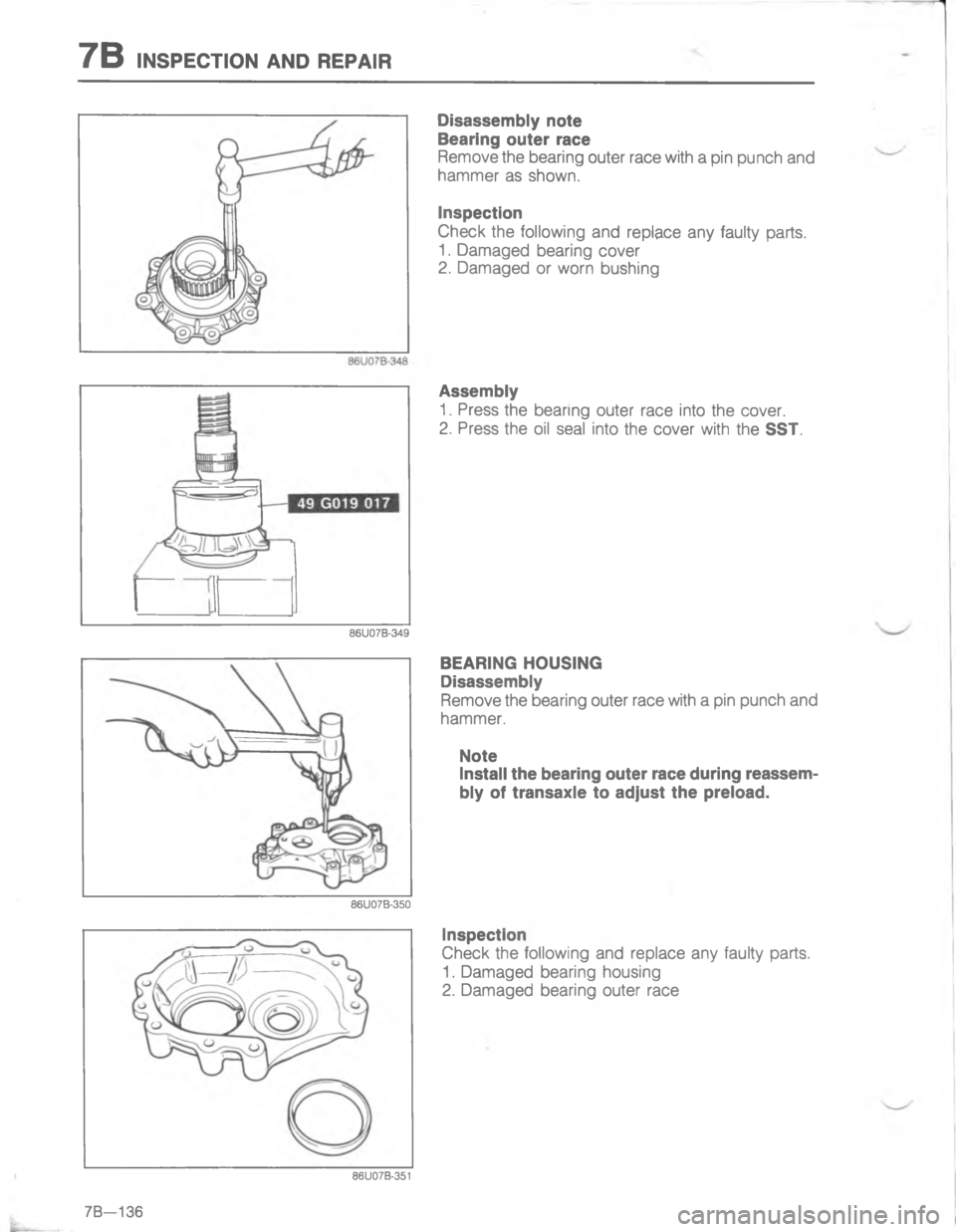 MAZDA MX-6 1988  Workshop Manual 7/3
&
4

2
\(

;
$

;1

&
3
4


2

2
\(

;D 