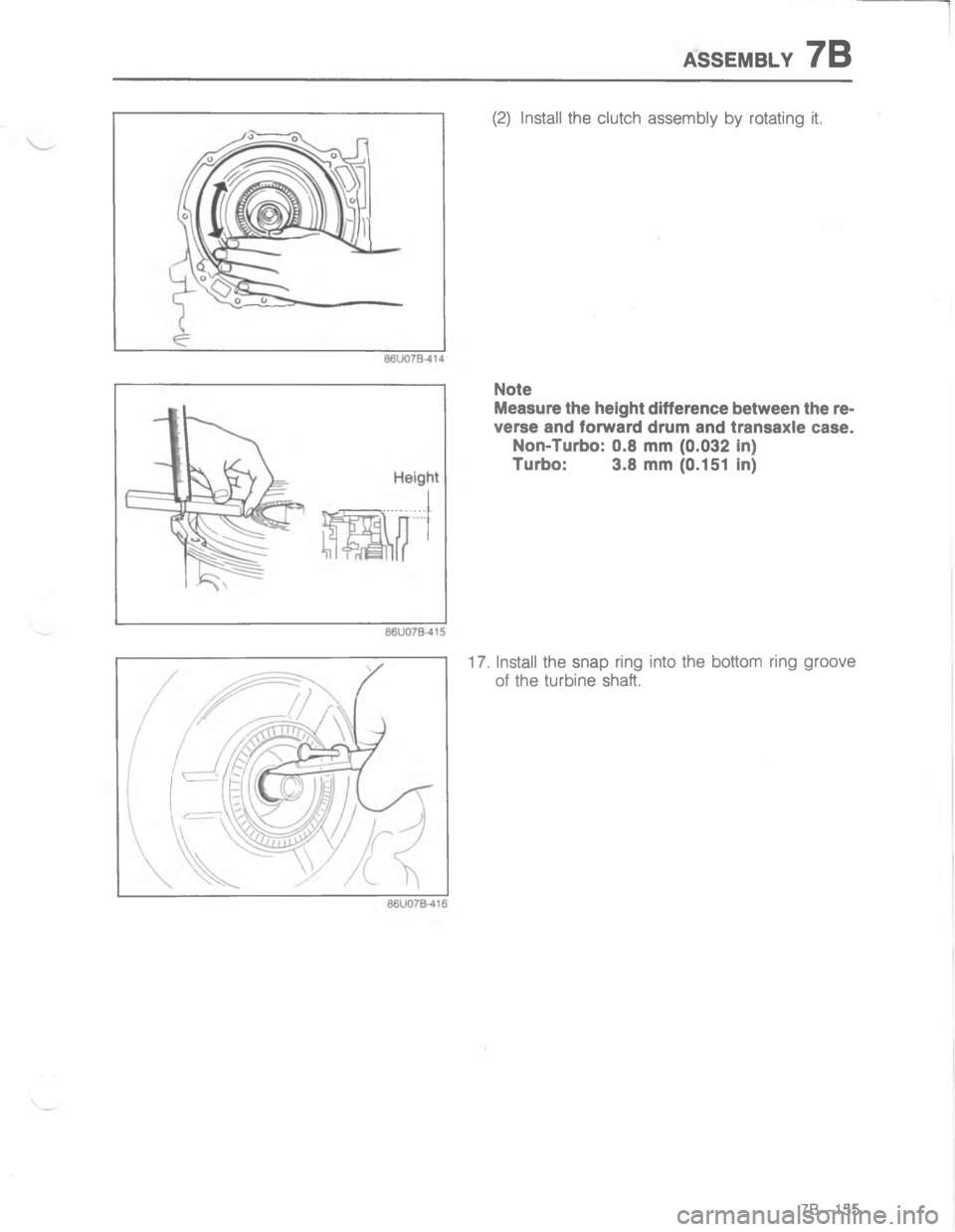 MAZDA MX-6 1988  Workshop Manual 7758.67/2;3 	   		!  !   

"*
\(



D 
