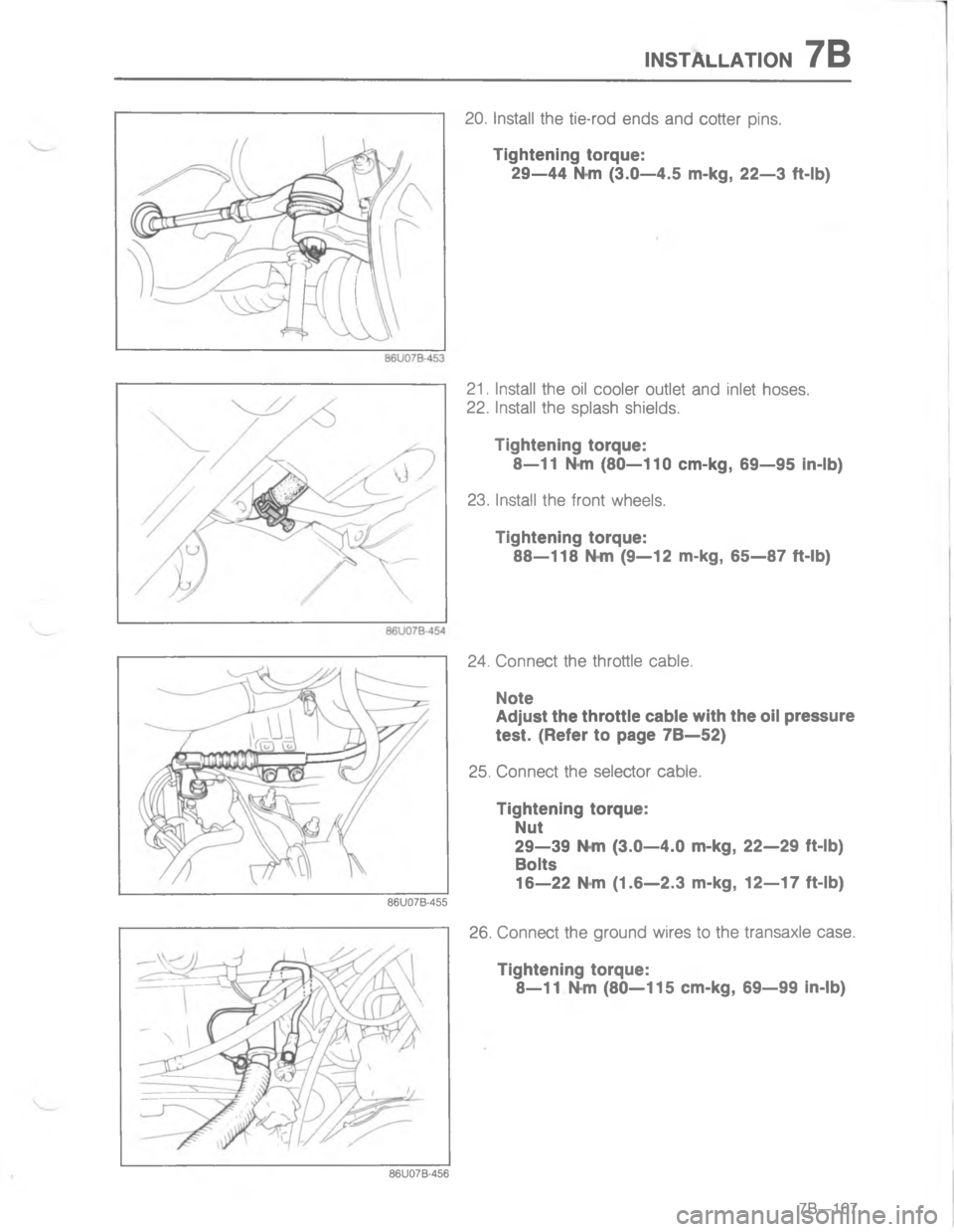 MAZDA MX-6 1988  Workshop Manual )7#..#/)7;


;
;

@
;

@
;

	

;



:
/B
;

@ <D 