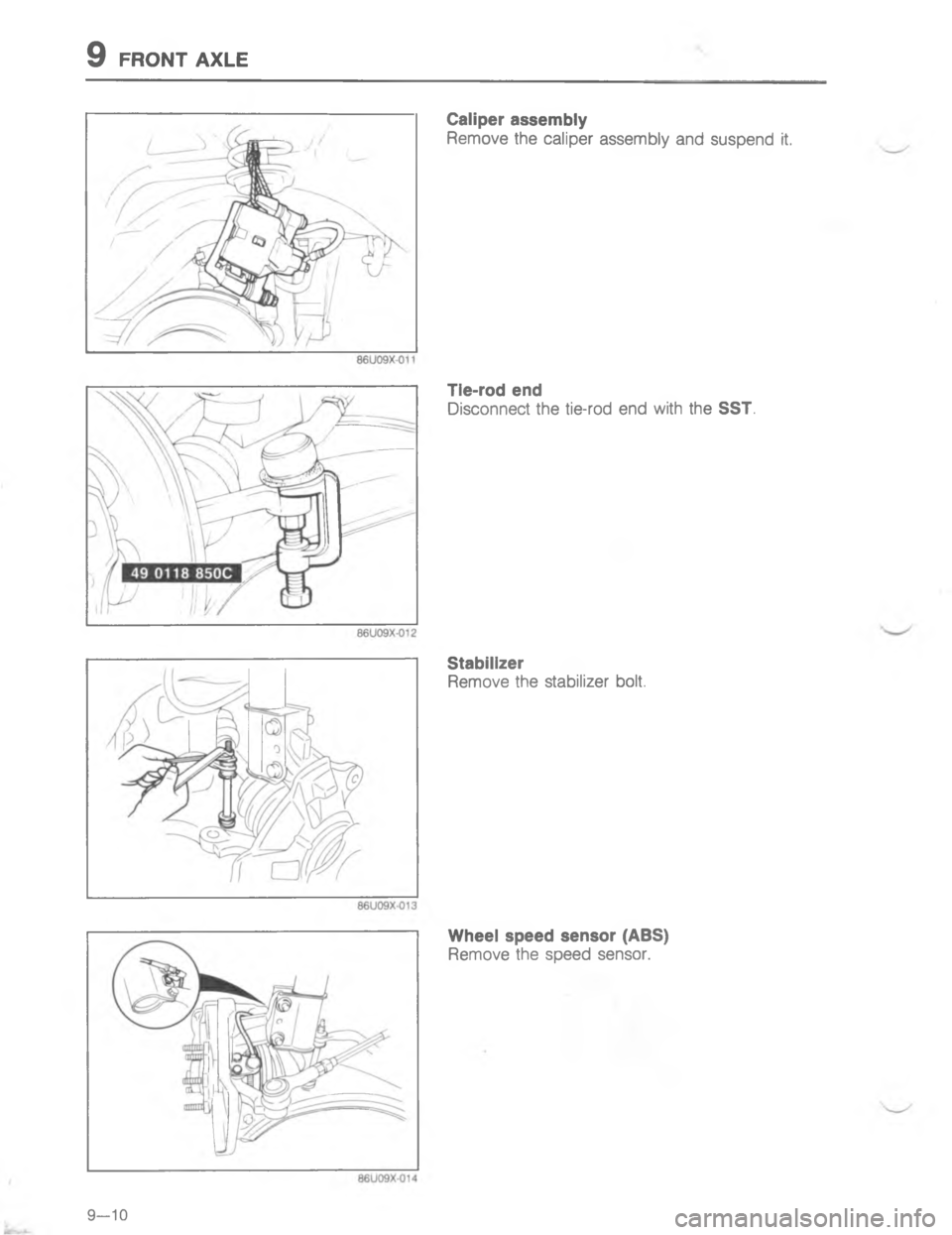 MAZDA MX-6 1988  Workshop Manual  E
4&

,	

4

4 