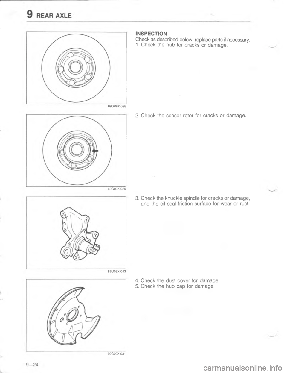 MAZDA MX-6 1988  Workshop Manual (		! !$ 			 
 (  !  	   <@=>=;
;
<
H

<
G
C< 