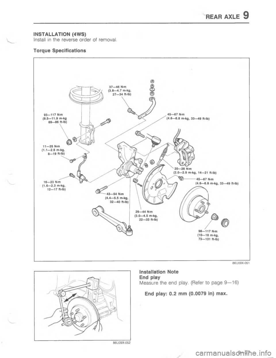 MAZDA MX-6 1988  Workshop Manual 454 >.5


<:=<

	
 