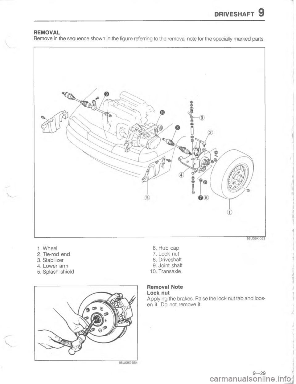 MAZDA MX-6 1988  Workshop Manual ,41579E#
4
<
D




0

 
;
H
G
C 