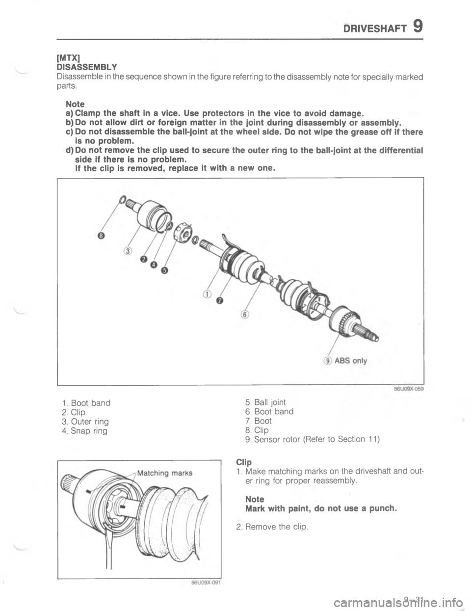 MAZDA MX-6 1988  Workshop Manual ,41579E#_
	
,



1
#5
*
5
*


;
H
GC
<
D







; 