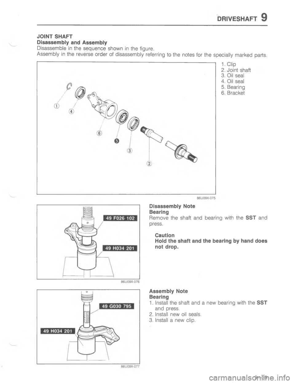 MAZDA MX-6 1988  Workshop Manual ,41579E#

,		


;
H
G
C
<

:
4&




	
:


;
H 