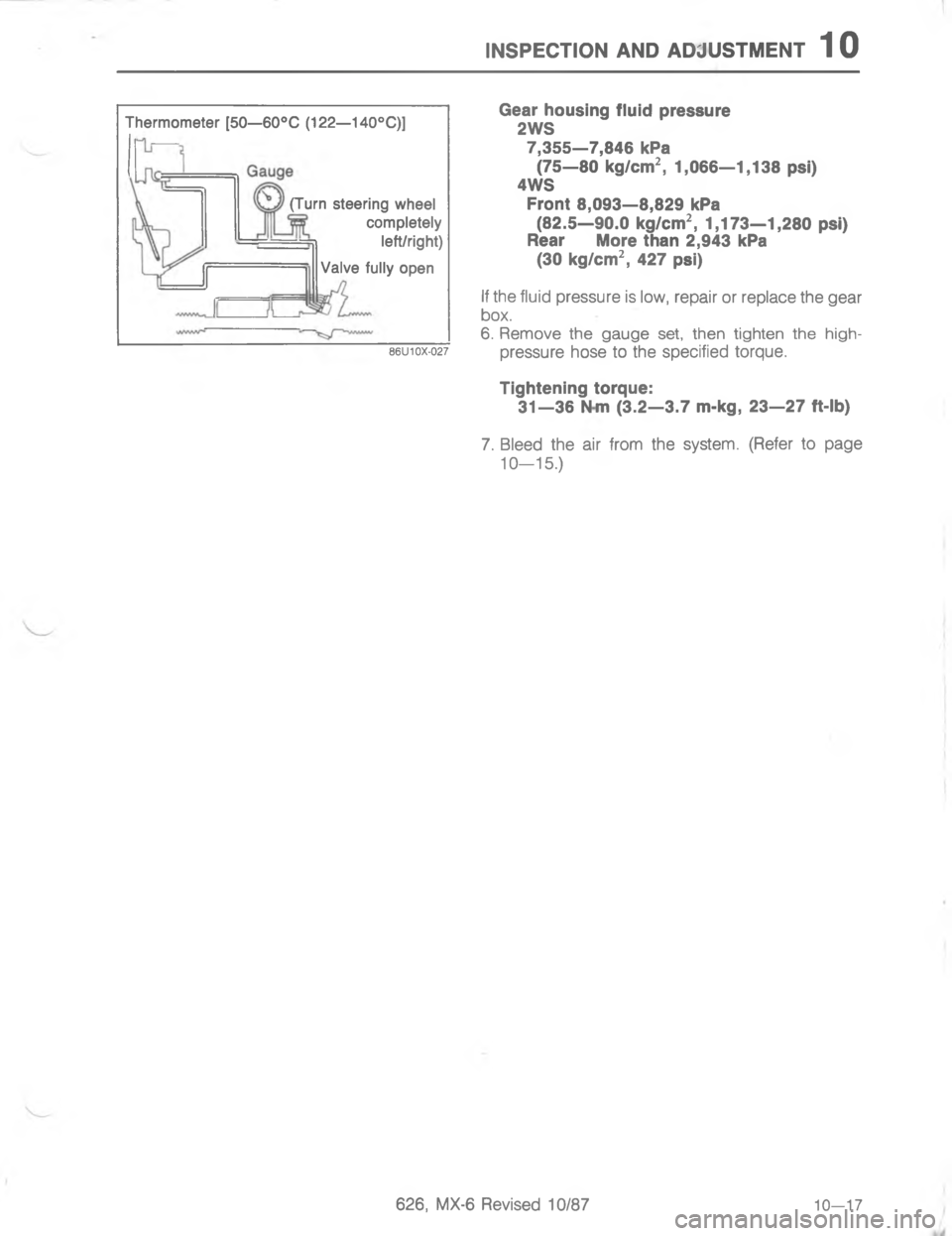 MAZDA MX-6 1988  Workshop Manual )7-5(#/) ), ,O:7#5)#	#
2


1
<$"

9
49
6

4
"
4

!
<


2
D
<;< 