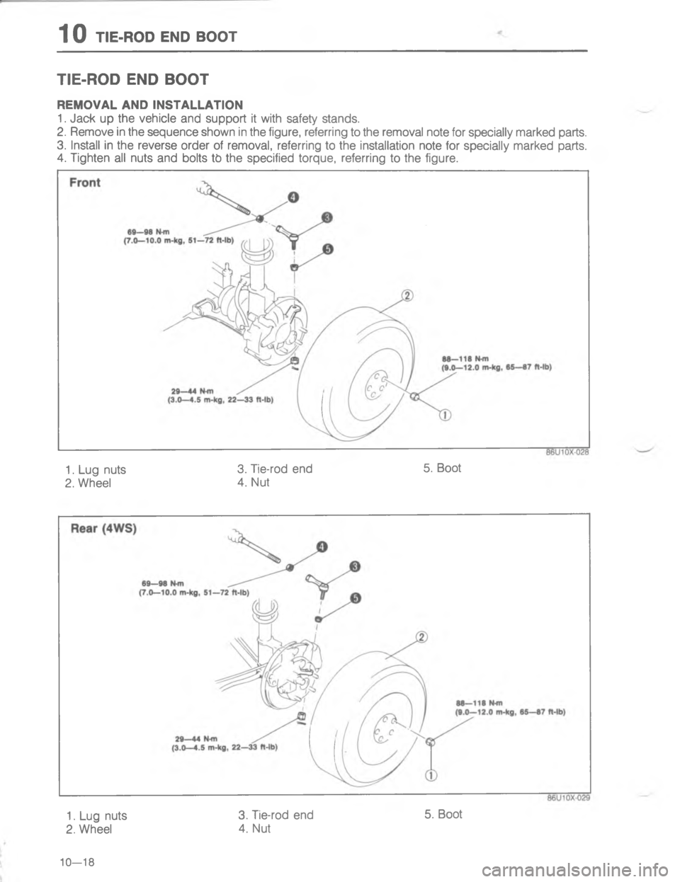 MAZDA MX-6 1988  Workshop Manual 	*##
A

;
H
G

;

; 