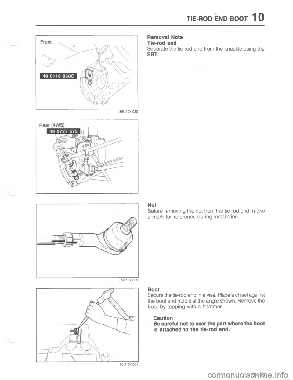 MAZDA MX-6 1988  Workshop Manual #54/, 5), 8//#	


7



8

:
7

!

:
< 