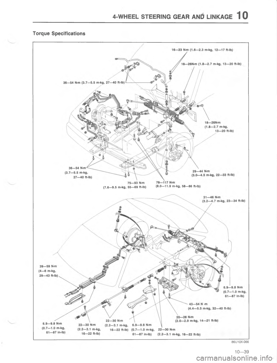 MAZDA MX-6 1988  Workshop Manual G955. 7#554)@ @54 ), .)R@5	
2
 