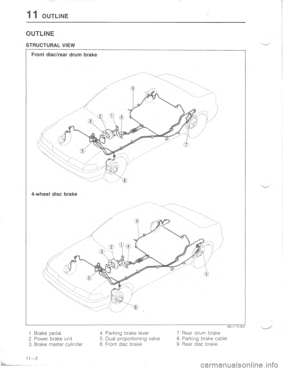 MAZDA MX-6 1988  Workshop Manual   /:#.)5 /  + 	  &<:>==; 8  G - ! & D 4  !
; - !  C ,  &&  - ! !
H 8 	