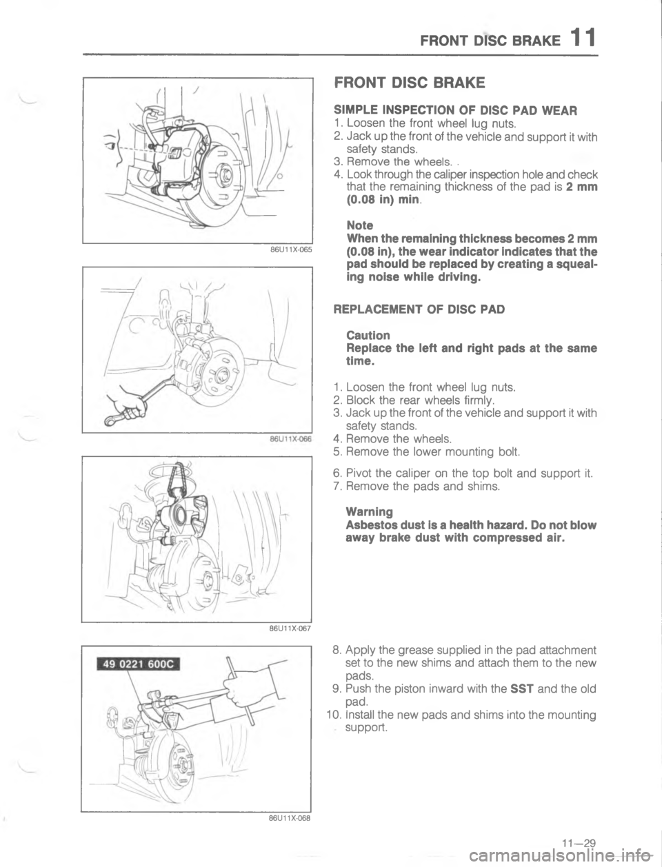 MAZDA MX-6 1988  Workshop Manual E4/)# ,7( 84R5	<J
 0

;
	
H
G

4-

+"
4->-@







;
H
	
G
C
<
D

	

<

	




	 