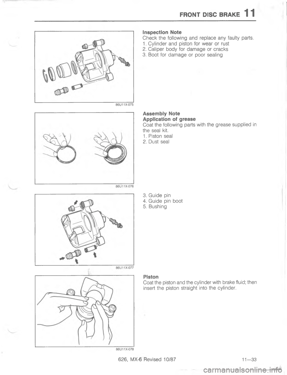 MAZDA MX-6 1988  Workshop Manual E4/)# ,7( 84R5* "#  "
\(

;
H

	
	
\(


;
H
G
C
 
\(
 
<;<$ 