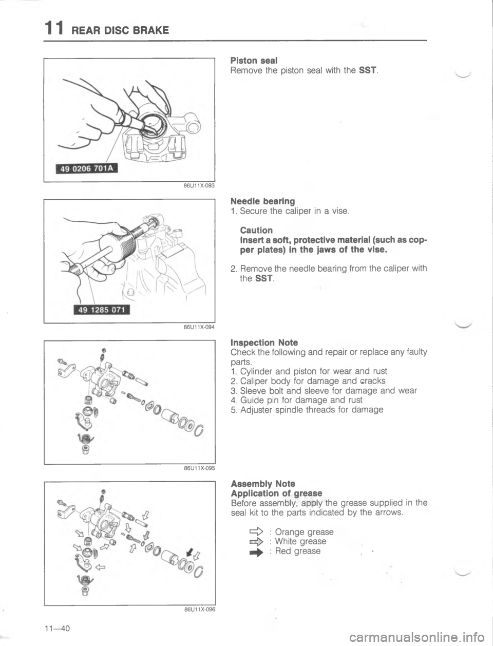 MAZDA MX-6 1988  Workshop Manual 		4 
4





;


\(


;
H
G
C
<	
	
8
	
`

Z  