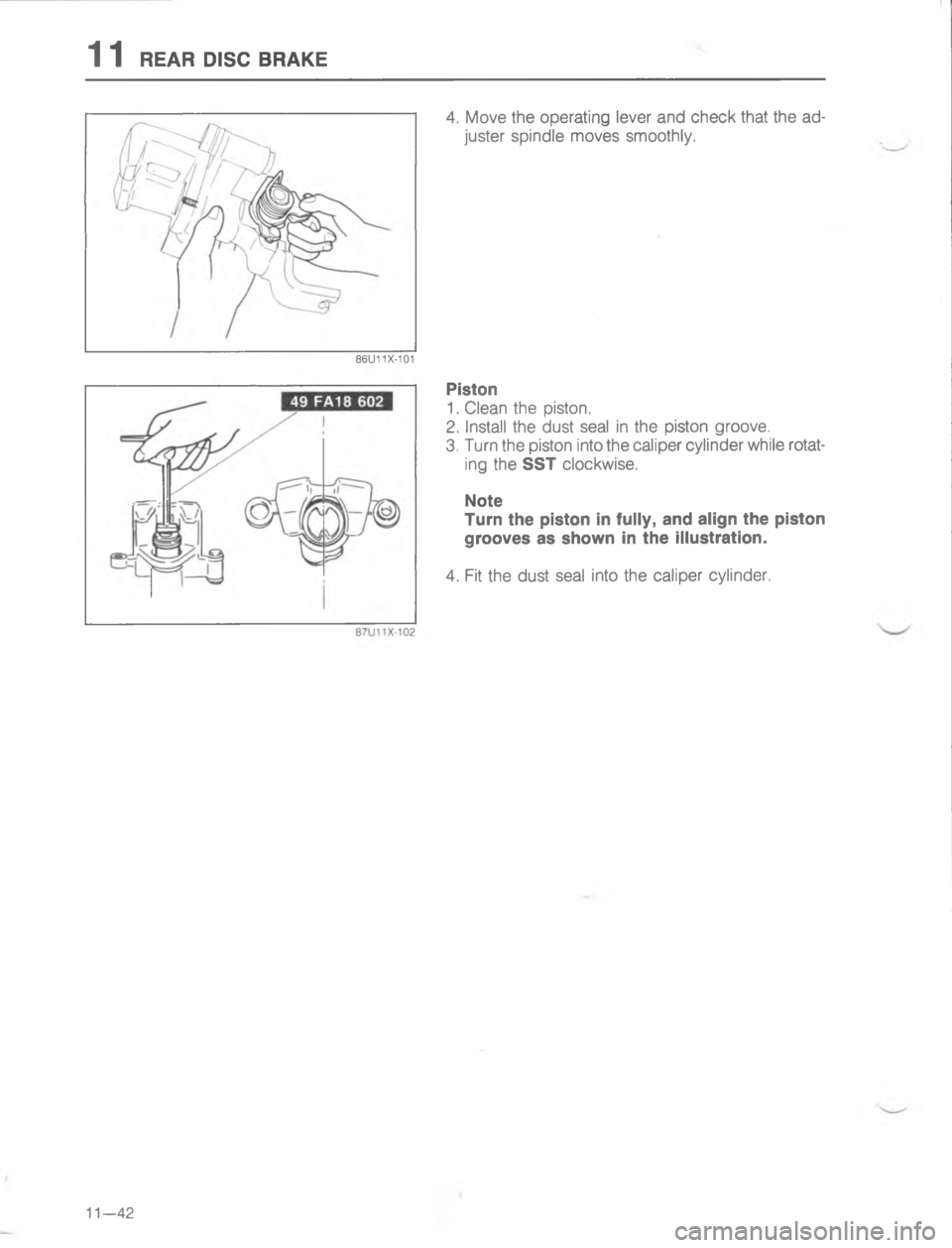 MAZDA MX-6 1988  Workshop Manual 		454 ,7( 84R5G &  &   %
W	 	 &	 	 
 

;
H



.
G 