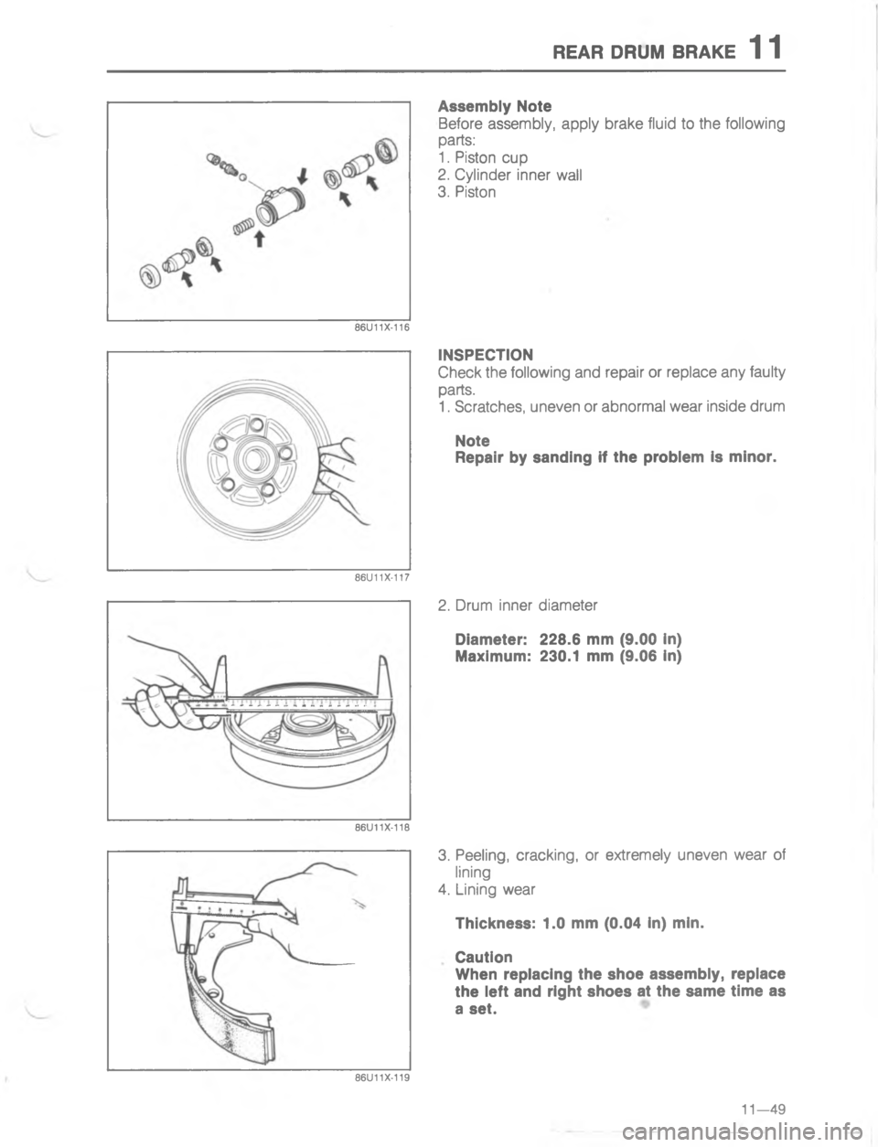 MAZDA MX-6 1988  Workshop Manual 454 ,4: 84R5		
8


;
H


\(




;


H

G

>


 < 