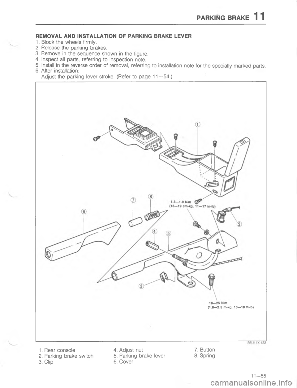 MAZDA MX-6 1988  Workshop Manual -4R)@ 84R5	

;
H
G
C
<

2

;
H 
