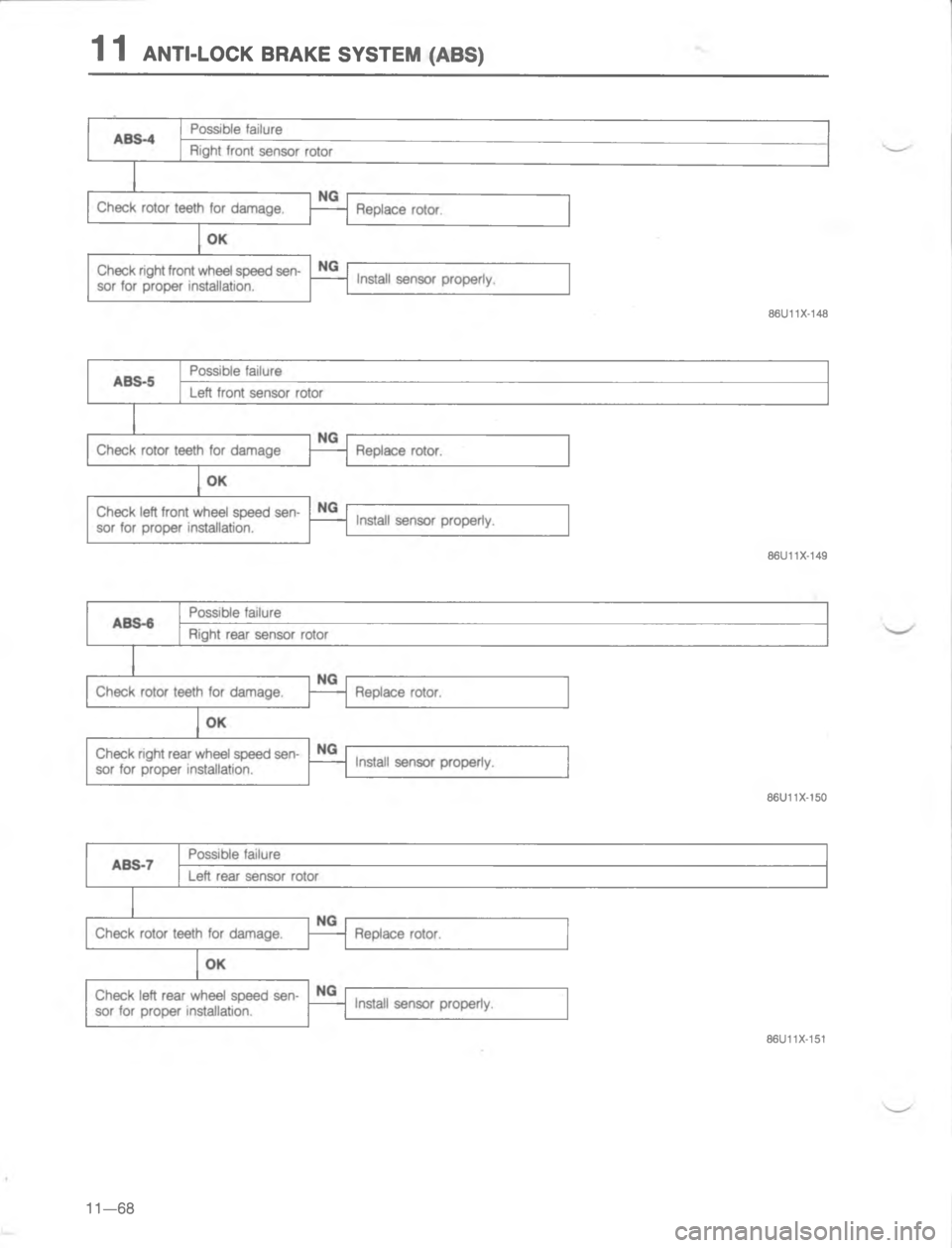 MAZDA MX-6 1988  Workshop Manual 		

< 