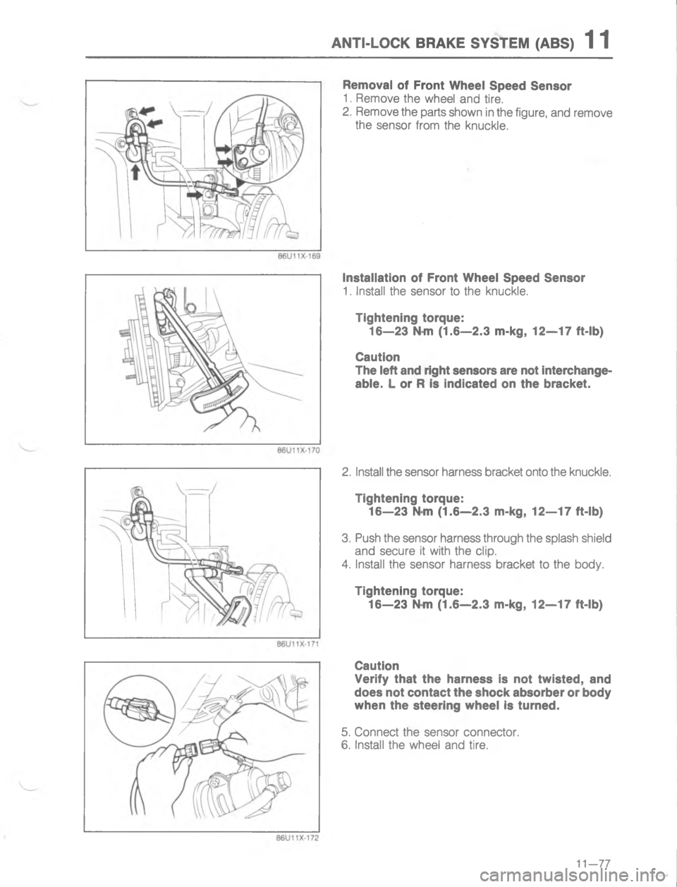 MAZDA MX-6 1988  Workshop Manual )#./(R 84R5 767#5 2873	

;




/

+

;

/B
H

G

/B

A

I
C
< 