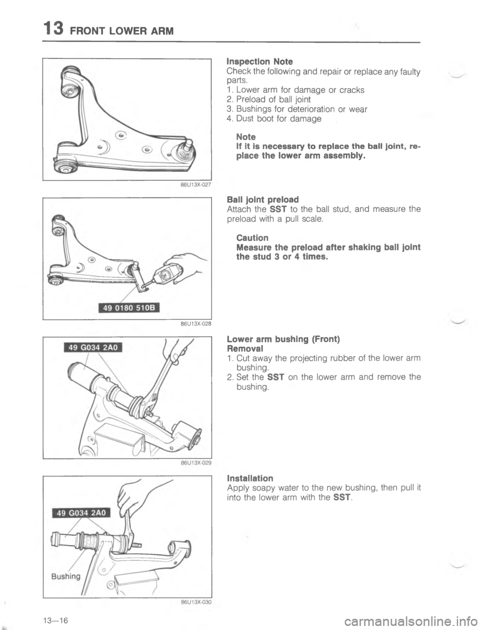 MAZDA MX-6 1988  Workshop Manual 	.E
\(


;
H
G



:





0


!	
;
!	


 