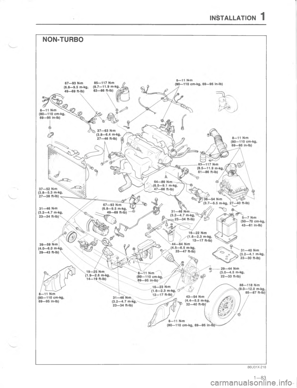 MAZDA MX-6 1988  Workshop Manual )7#..#/)\)
 