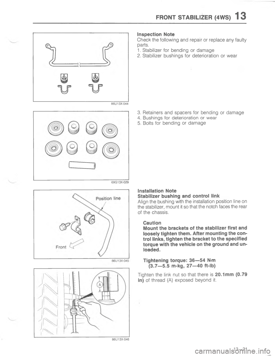 MAZDA MX-6 1988  Workshop Manual E4/)# 7#8.T54 2G73	\(Z


\(


;
  
H
G
C








!


!

4
#
5 