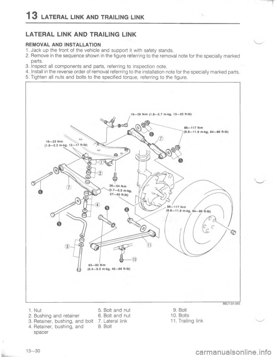 MAZDA MX-6 1988  Workshop Manual H ..
A	

;

H
G
C


;
H
G
	

 