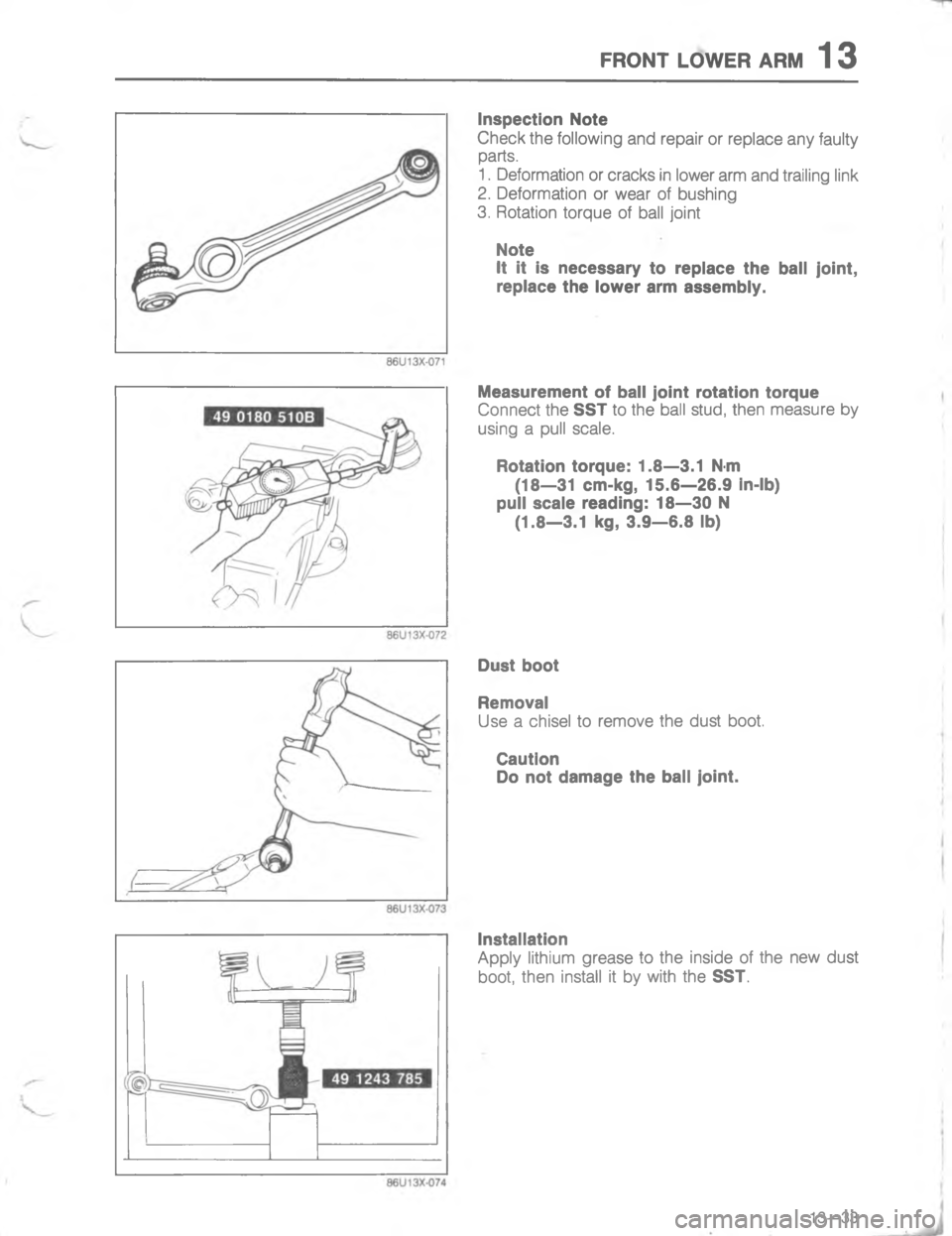 MAZDA MX-6 1988  Workshop Manual E4/)# ./54 4	
\(


;
H




\(
	

4/

4


:




! 