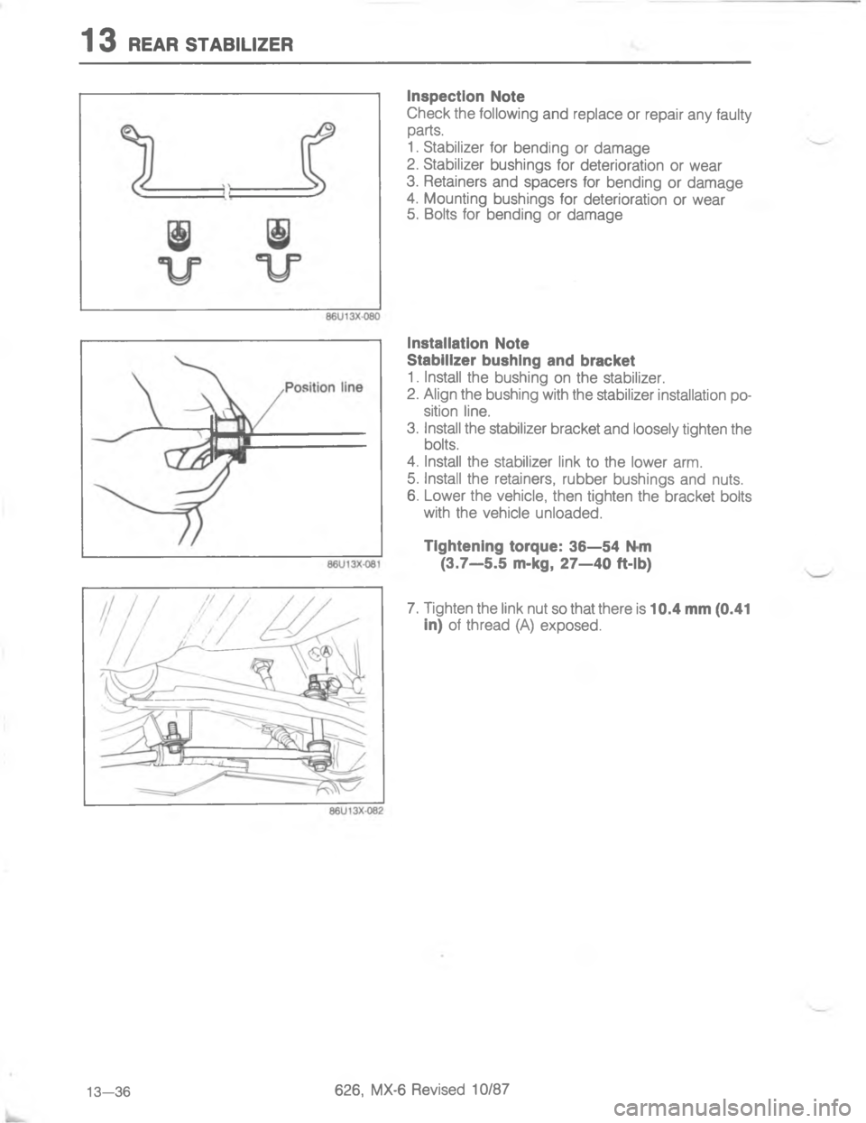MAZDA MX-6 1988  Workshop Manual 	.4
\(


;
H
G
C



;
	
H
!
G
C
<


4
D/-
<; 