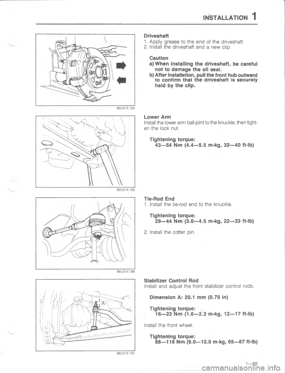 MAZDA MX-6 1988  Workshop Manual )7#..#/)	

;



1

+
0



6



;
;




/


@ 