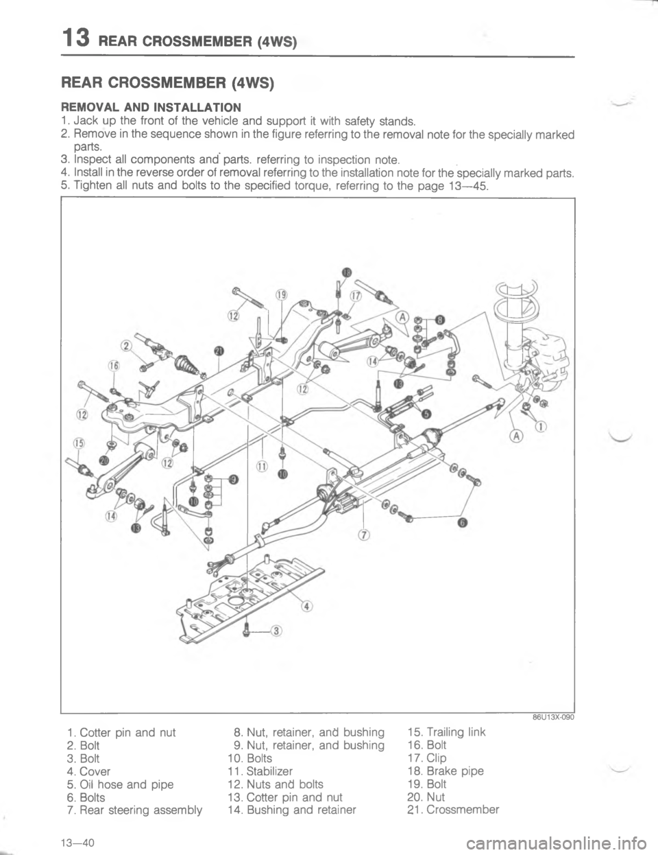 MAZDA MX-6 1988  Workshop Manual 	.44
A

;

H
G
C


;
H
G
C
<
D










;
; 